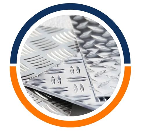 Aluminium 5082 Alloy Five-bar Pattern Chequered Plates In UK